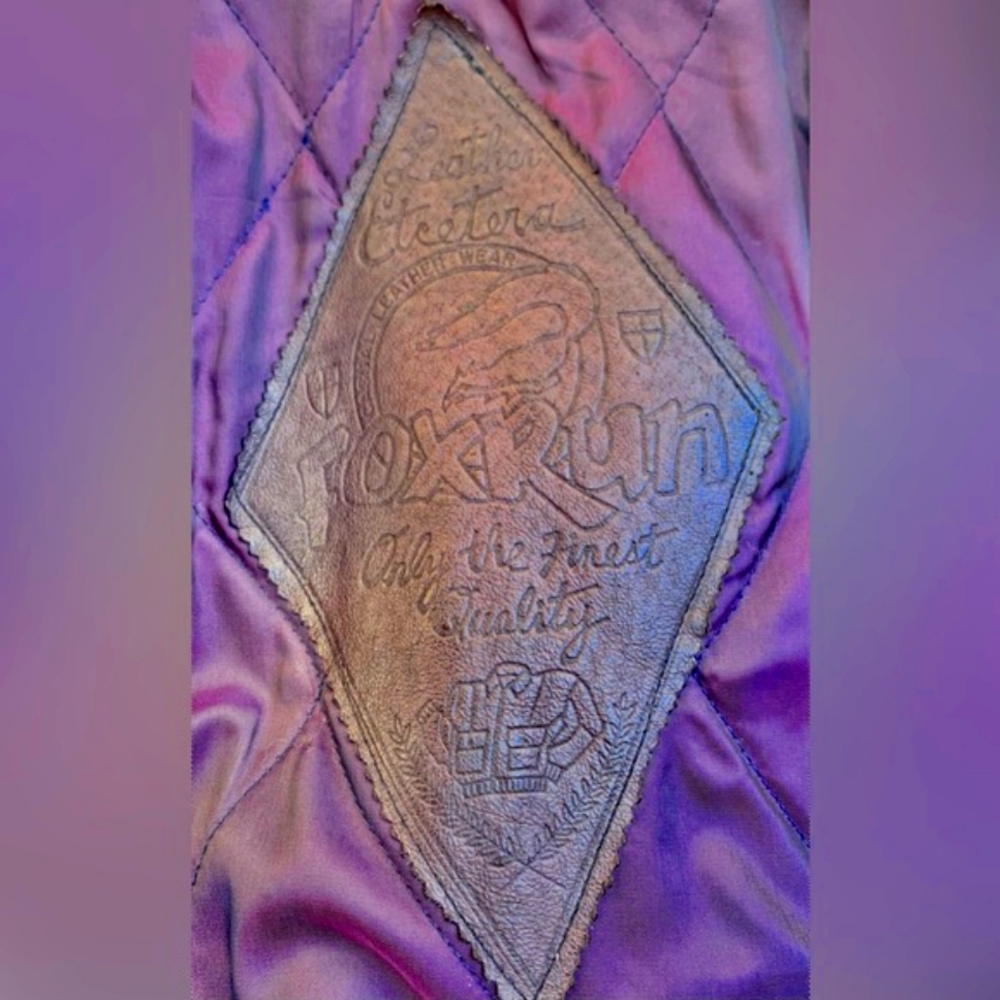 Vintage 90s Fox Run men’s leather coat